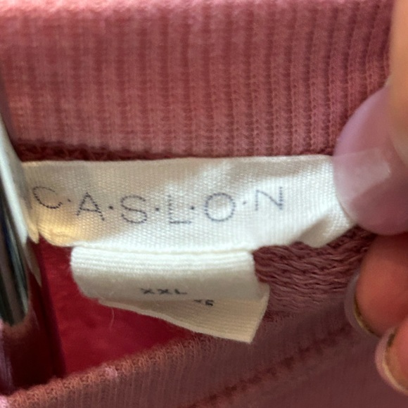 NWOT CASLON LADIES L/S SWEATSHIRT COLOR MAUVE SIZE XXL - Picture 3 of 5